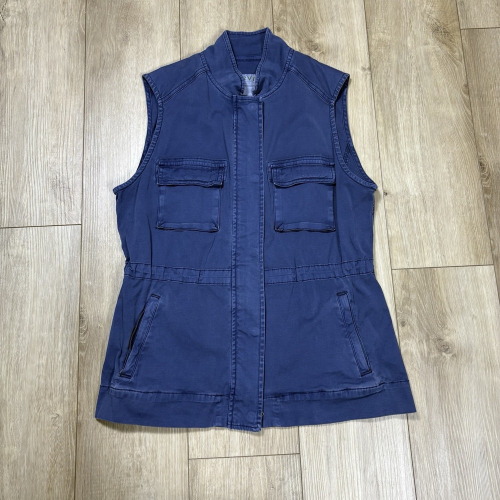 Orvis Blue Cinch Waist‎ Vest Small travel fishing Layering Hiking pockets Zip Up